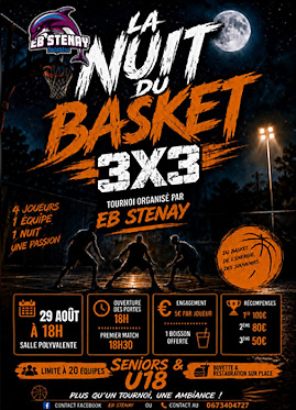 Nuit du Basket le samedi 29 août à Stenay
